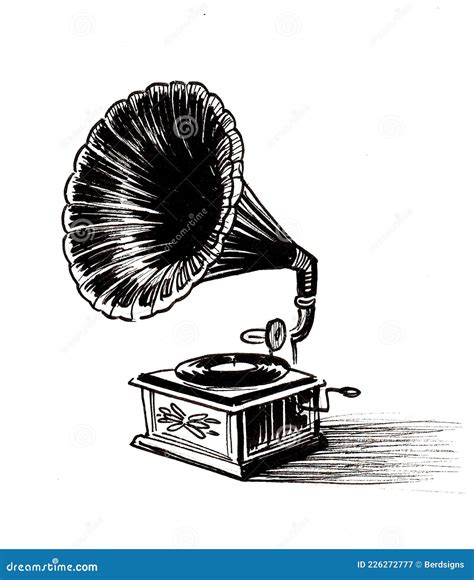 Old Phonograph Stock Illustration Illustration Of Black 226272777