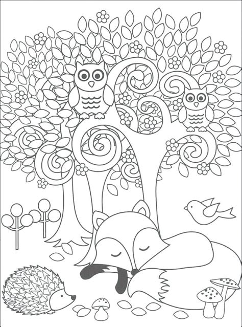 Colouring Pages Forest Animals Sonquest Rainforest Coloring Mural By