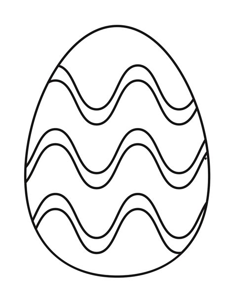 easter egg coloring page printable