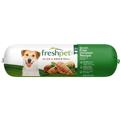 Freshpet Healthy And Natural Fresh Grain Free Chicken Dog Food Roll 5 Lb