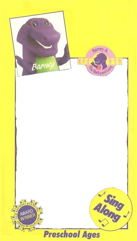 Barney Vhs Template 1990 1992 By Papervhs99 On Deviantart