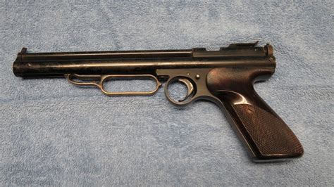 Crosman Air Pistol Brass Lever Action B B Gun For Parts Or