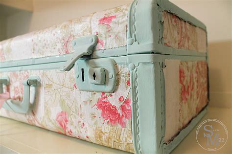 Upcycled Shabby Chic Vintage Suitcase