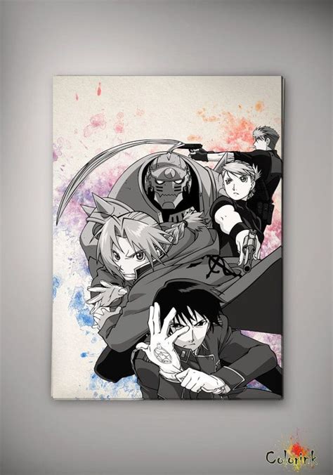 Fullmetal Alchemist Edward Watercolor Art Print Wall Art Poster Giclee