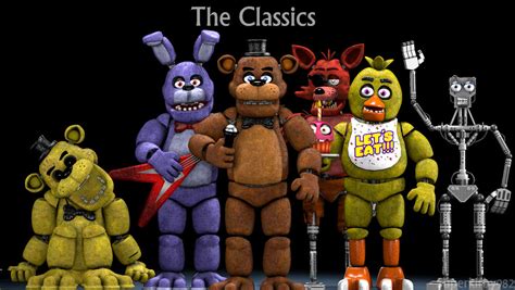 Rynfox Fnaf 1 Models Thank You Pose By Superkirby982 On Deviantart