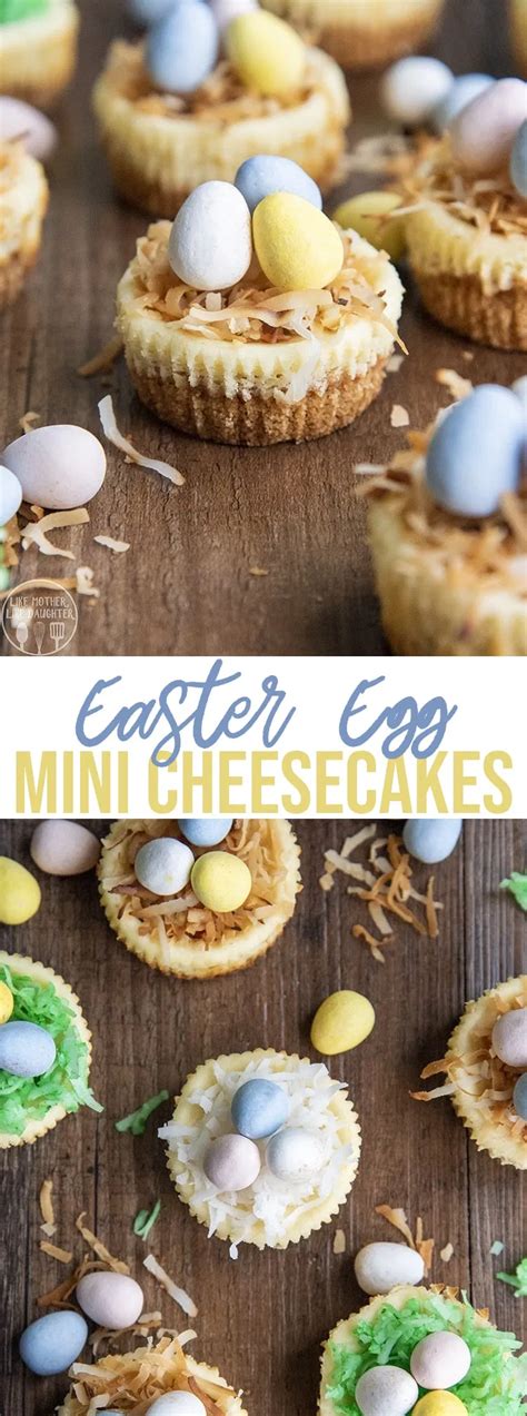 Mini eggs, creme eggs & more! These Easter Egg Mini Cheesecakes are adorable mini cheesecakes topped with shredded coconut and ...