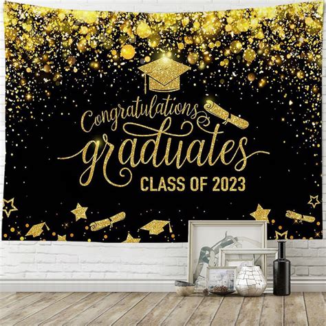 Congrats Grad Banner Congrats Grad Backdrop Graduation Banner 2023
