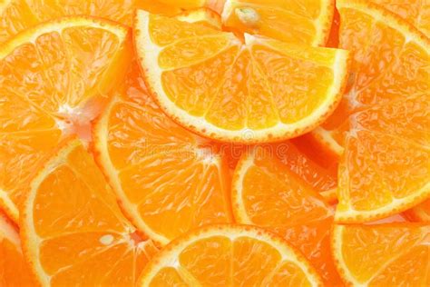 Orange Fruit Background Orange Fruit Texture Sliced Orange Top View