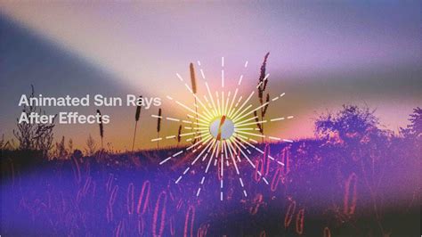 How To Create Animated Sun Rays In After Effects Youtube
