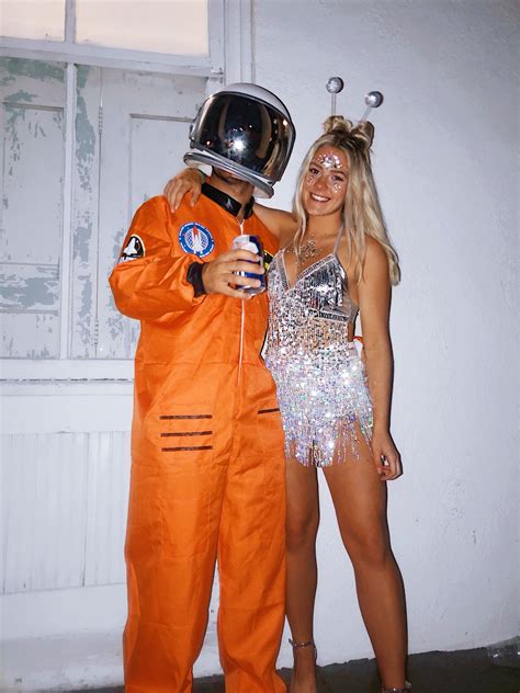 Aliens And Astronaut Costume Cute Couple Halloween Costumes Unique