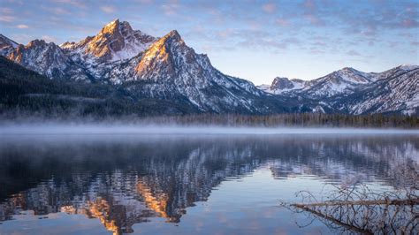 3840x2160 Idaho Stanley Lake Mountain Reflection 4k