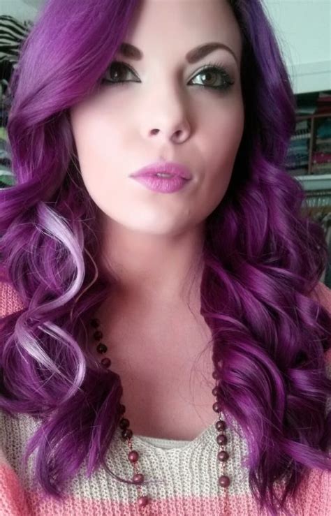 Punky Colour Purple Plum Mix With 3 Week Fade Red Purple Hair Lilac Hair Purple Haze
