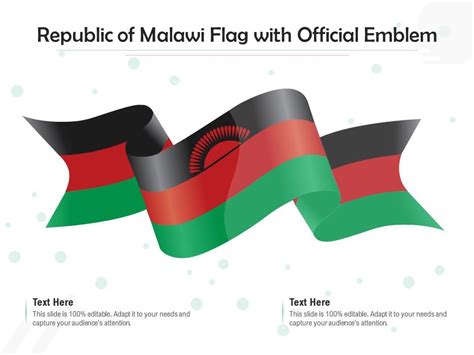 Republic Of Malawi Flag With Official Emblem Presentation Graphics
