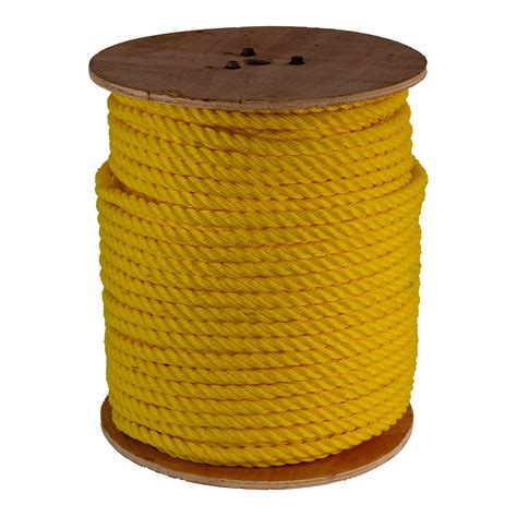 Home Improvement Yellow Or Orange Black Poly Polypropylene Rope 3