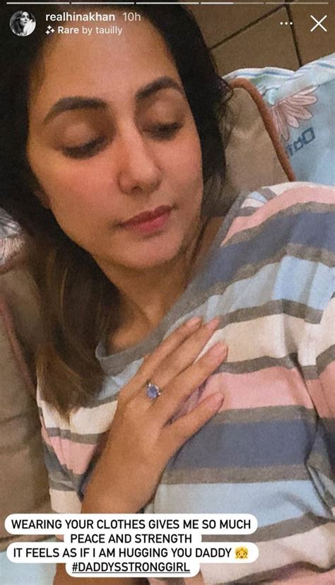 Hina Khan Remembers Her Late Father As She Dons His Clothes ‘it Feels As If I Am Hugging You