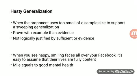 Hasty Generalization Logic Fallacy Explained In Urdu Youtube