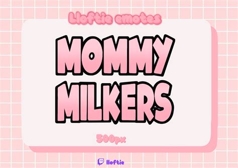 cute kawaii mommy milkers twitch discord emote for streaming 500px etsy