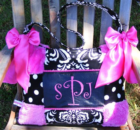 hot pink diaper tote bags