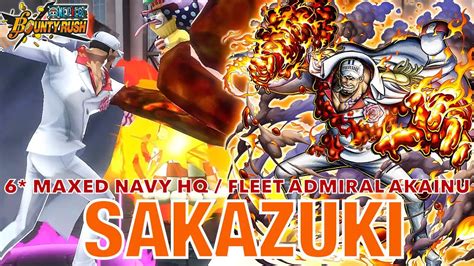 MAXED Fleet Admiral EX AKAINU Strongest SS League Gameplay One Piece Bounty Rush YouTube