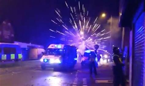 Bonfire Night Horror Police Attacked With Fireworks And Bricks In Leeds Uk News Uk