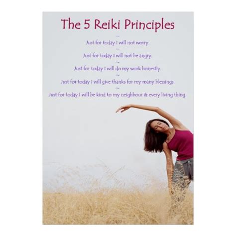 Reiki Principles Posters Reiki Principles Wall Art