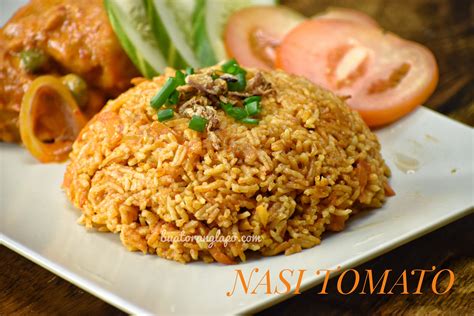 Nasi tomato tidak lengkap tanpa ayam masak merah dan acar timun, tomato. Resepi Nasi Tomato Ayam Masak Merah - Resepi Bergambar