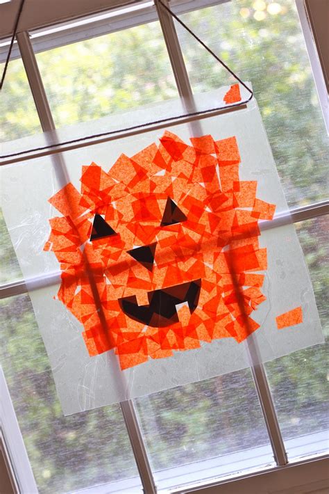 Tissue Paper Pumpkins Tutorial Smashed Peas And Carrots