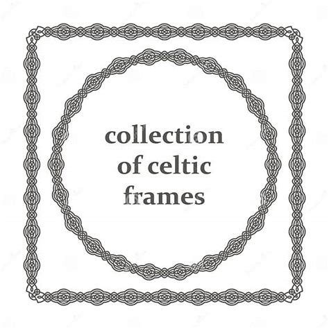 Collection Of Celtic Frames Stock Vector Illustration Of Ethnic