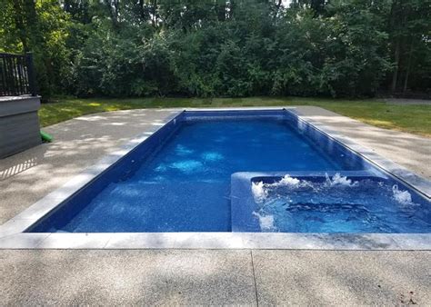 This pool offers it all: Fiberglass Pools - Rectangle Shapes | Designer Pools ...