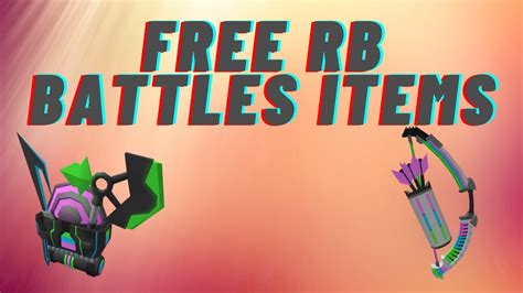 How To Get Both Of The Free Items In Rb Battle Roblox Youtube