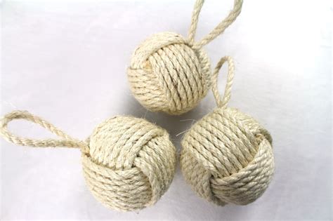 Handcraft Knotted Sisal Rope Ball 01 Inlong