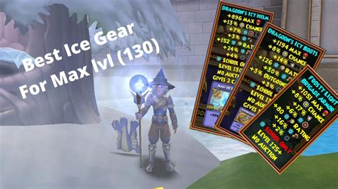 Wizard101 Best Ice Gear For Max Level 2020 Youtube