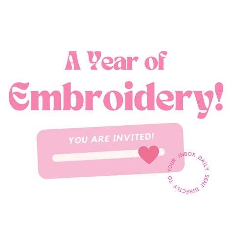 A Year Of Embroidery A Year Of Embroidery
