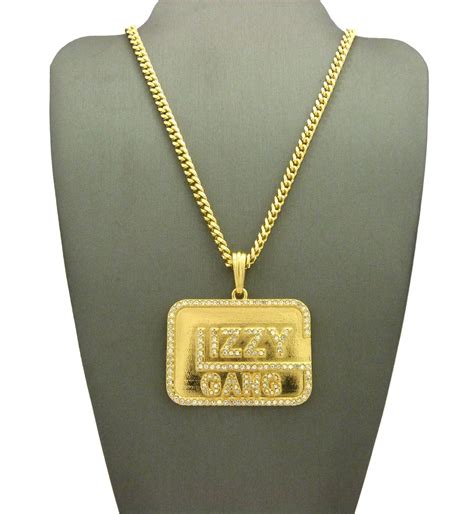 18k Gold Plated Izzy Gang Pendant Datnewice