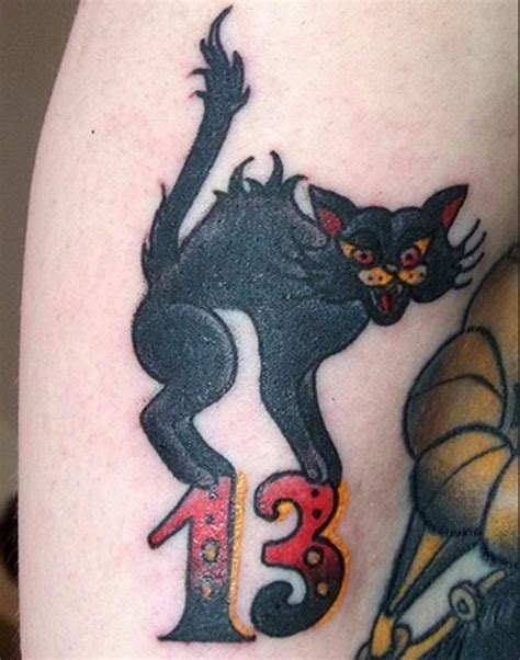 15 Good Luck Black Cat Tattoo Ideas