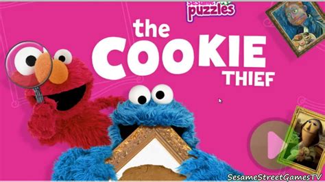 Sesame Street Cookie Monster Puzzles The Cookie Thief Childrens Work