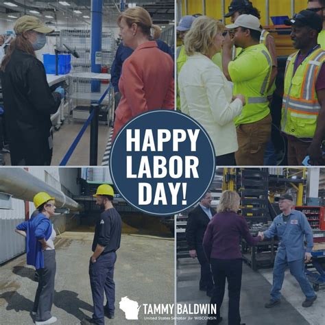 Download Tammy Baldwin Labor Day Poster Wallpaper