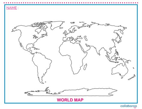 Blank World Map Printable Graphics