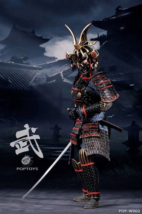1 6 poptoys w002b butterfly helmets female samurai black armor deluxe ver · fairway hobbies