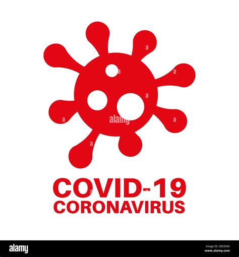 Covid 19 Logotipo De Coronavirus Signo De Información Sobre Un Fondo