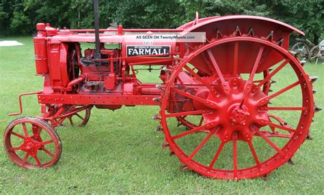 1937 Farmall F12 Wide Front Full Steel Vintage Tractor Complete With Plow