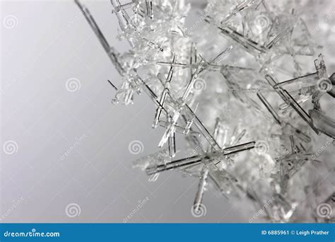 Closeup Of Ice Crystals Stock Image Image Of December 6885961