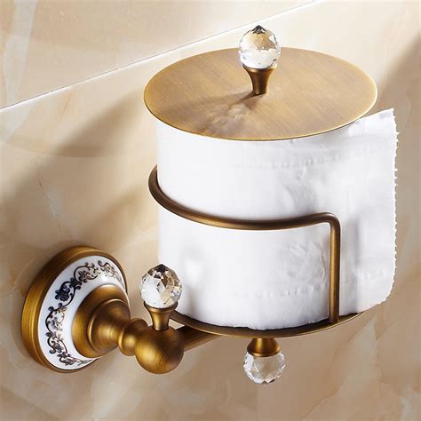 crystal toilet roll holder european vintage bathroom