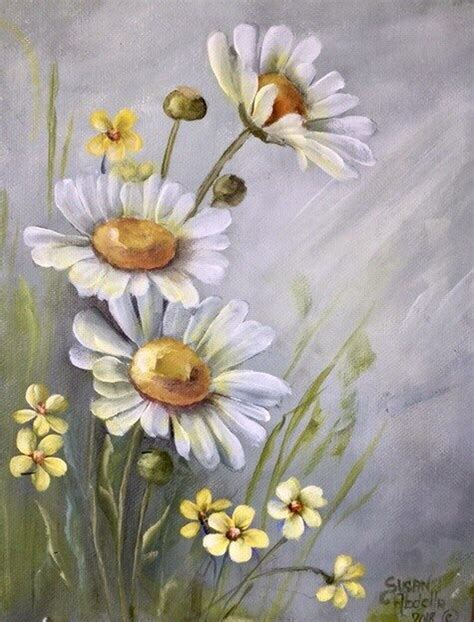 E Video Tutorial Painting Lesson Daisies Yellow Flowers By Susan Abdella Acrylic Art