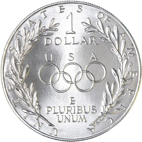 1988 D Olympics Bu Commemorative 90 Silver Dollar Us Coin Daves