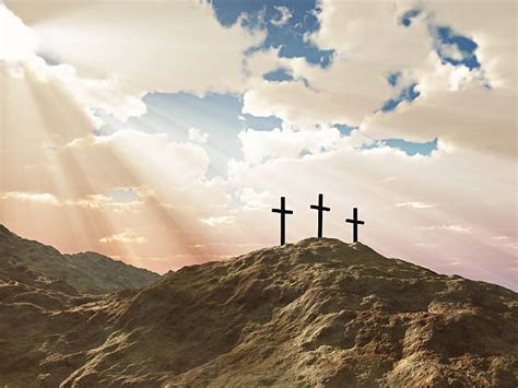 740 Three Crosses On A Hill Stock Photos Pictures And Royalty Free