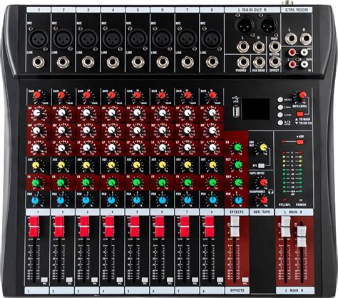 Professional Audio Mixer Sound Board Console Usb Bluetooth