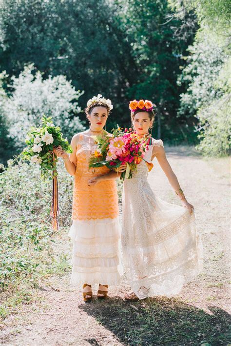 Frida Kahlo Wedding Inspiration Colorful Wedding 100