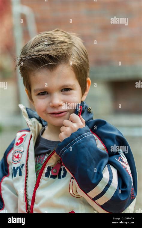 A Cute Boy Of 4 Years Old Portrait Stock Photo Alamy