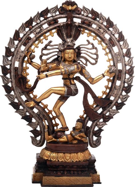 22 Lord Shiva As Nataraja In Brass Handmade Made In India Exotic India Art
